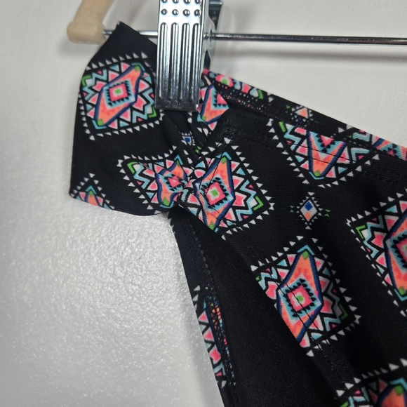 NEW Hula Honey Aztec Abstract Colorful Diamond Print Bikini Bottoms Size Large - Picture 6 of 12